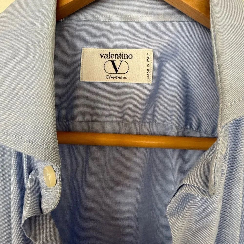 Men’s blue Valentino button up - Picture 3 of 6